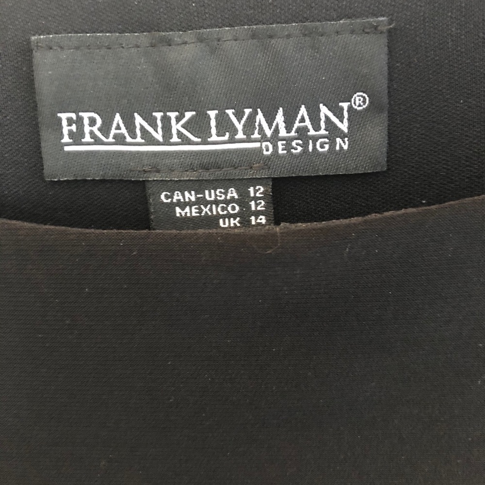 Frank Lyman open sleeve black dress - size 12 - Picture 7 of 7